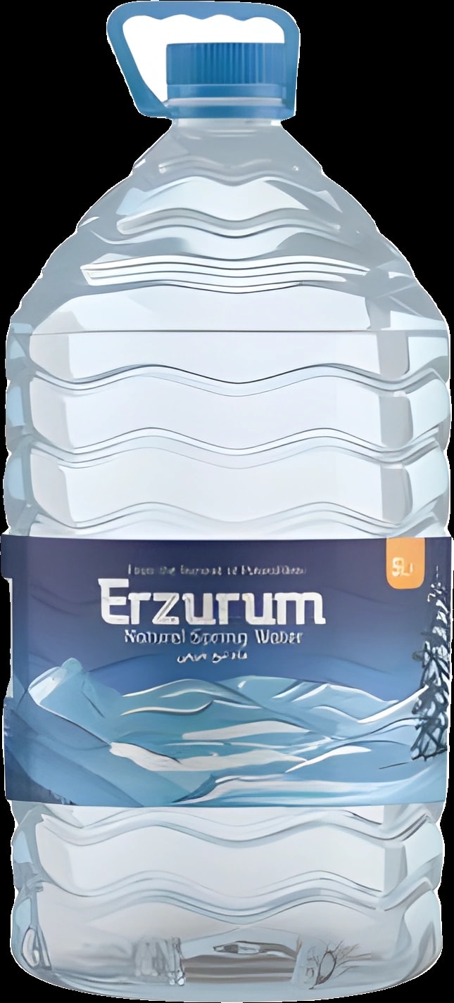 Erzurum Aksu 5 litre kulplu PET şişe