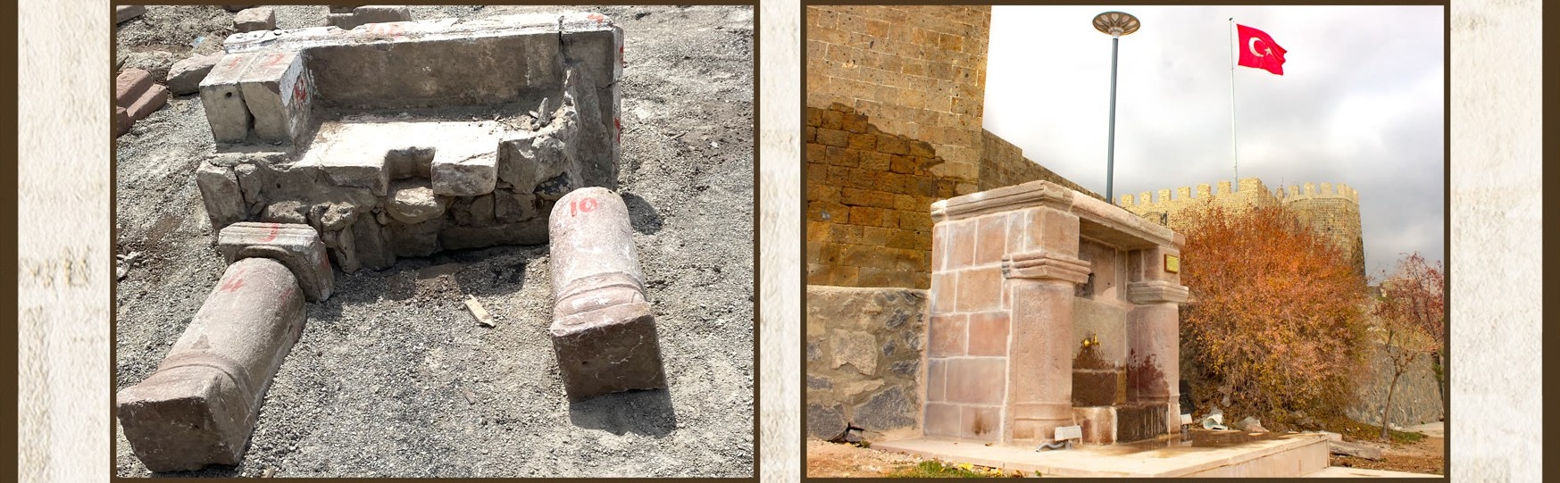 Mahmudiye Çeşmesi restorasyon öncesi ve sonrası
