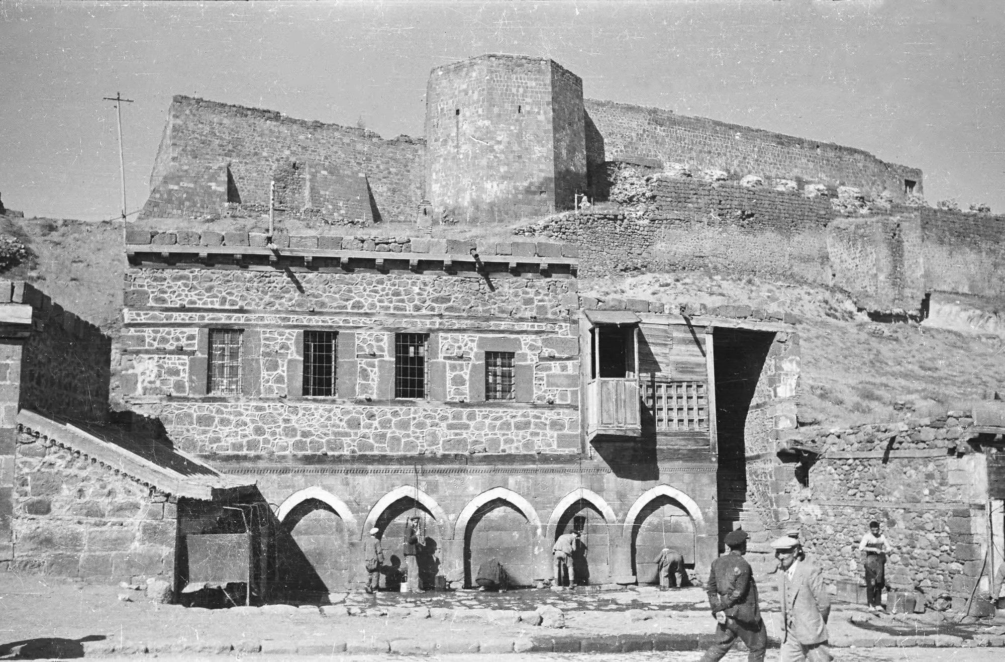 Şabahane (Şafiiler Camii) Çeşmesi, tarihî arşiv fotoğrafı