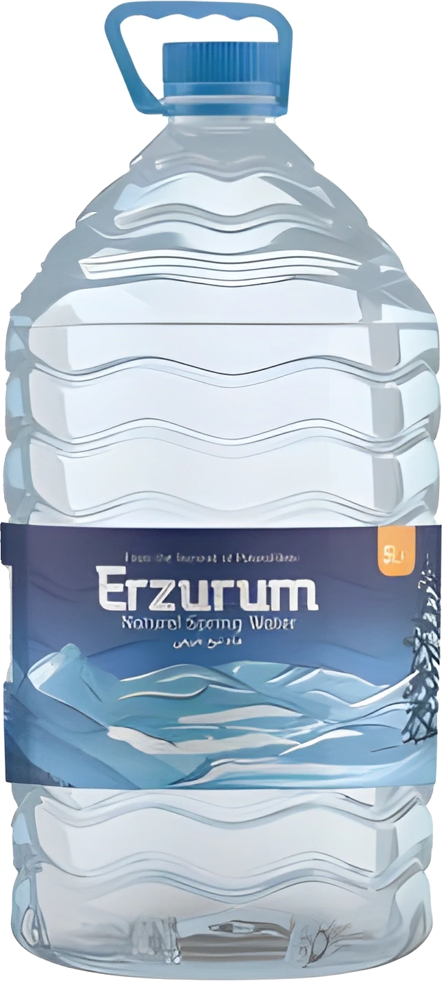 Erzurum Aksu 5 litre kulplu PET şişe